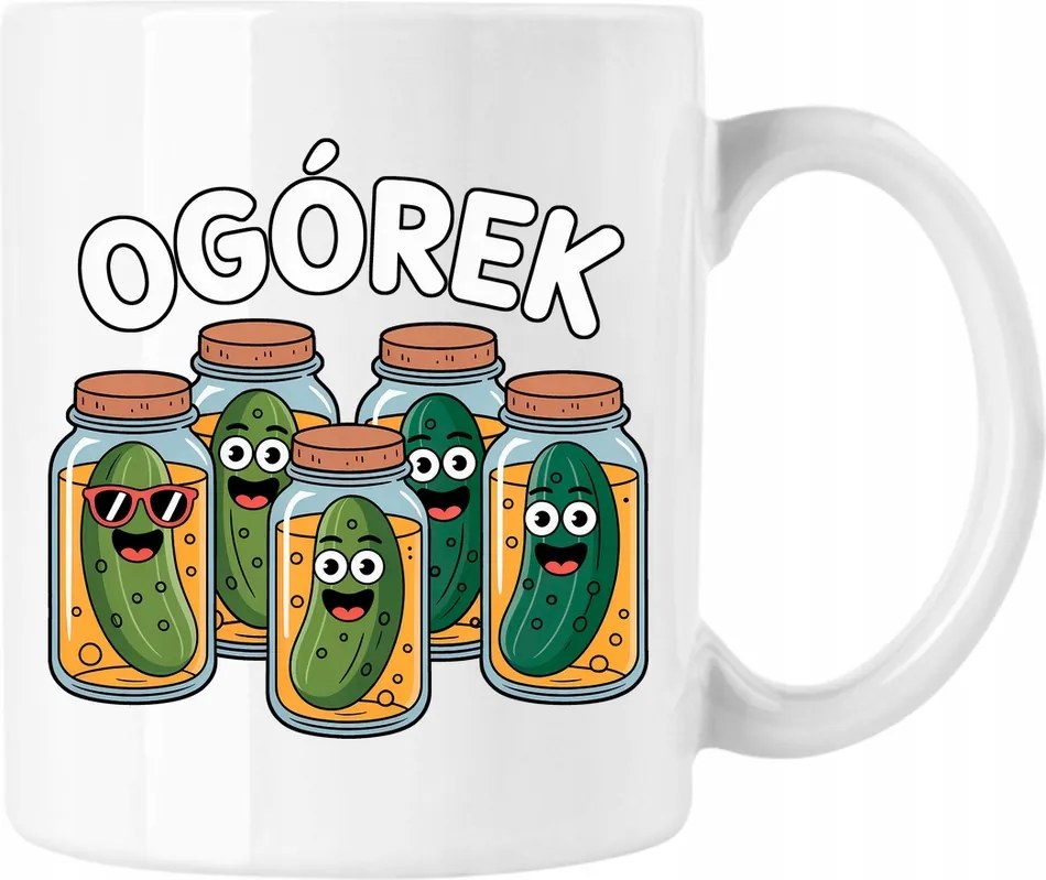 Bögre uborka pickle mém vicc 5 fehér 330ml