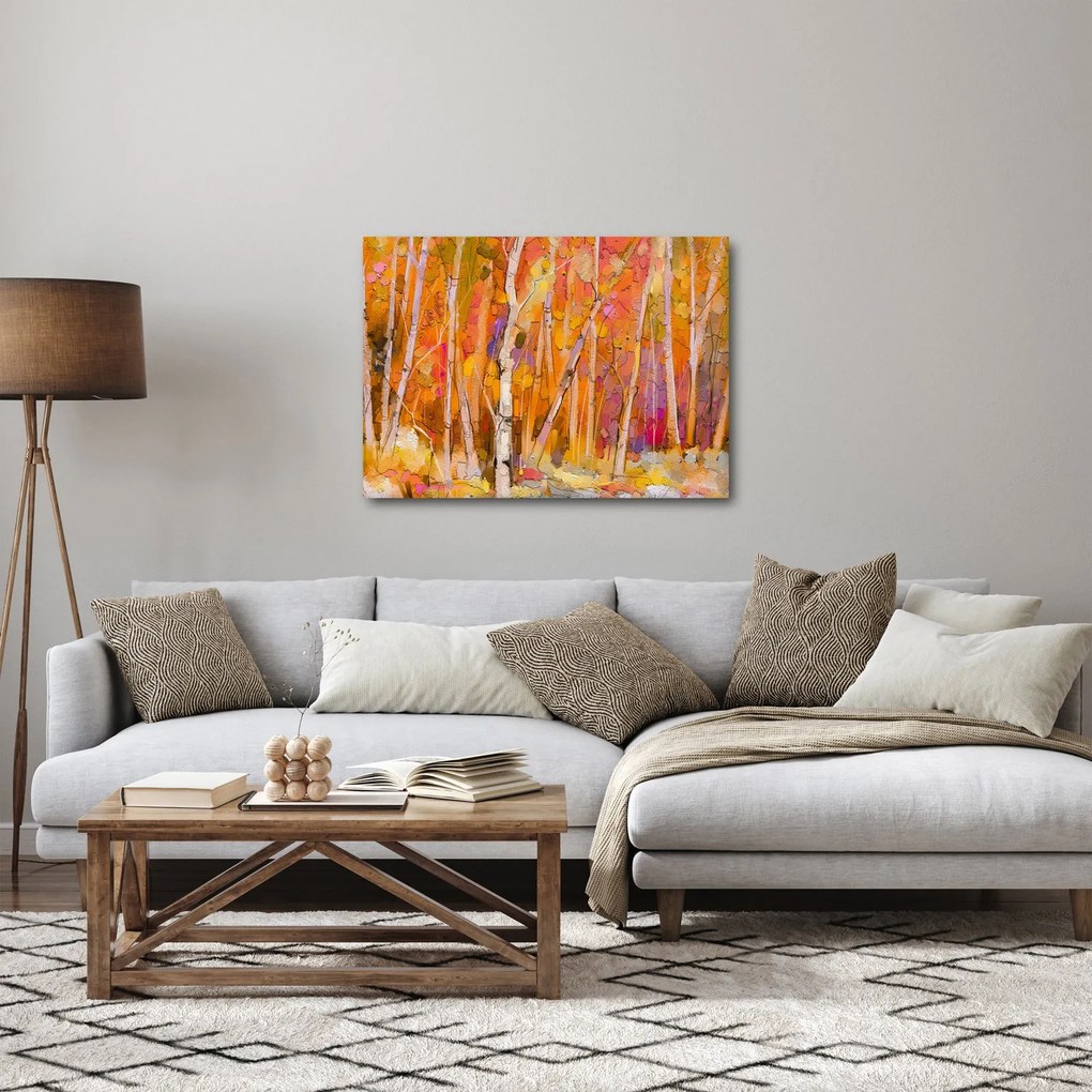 Kép - őszi erdő (70x50 cm)