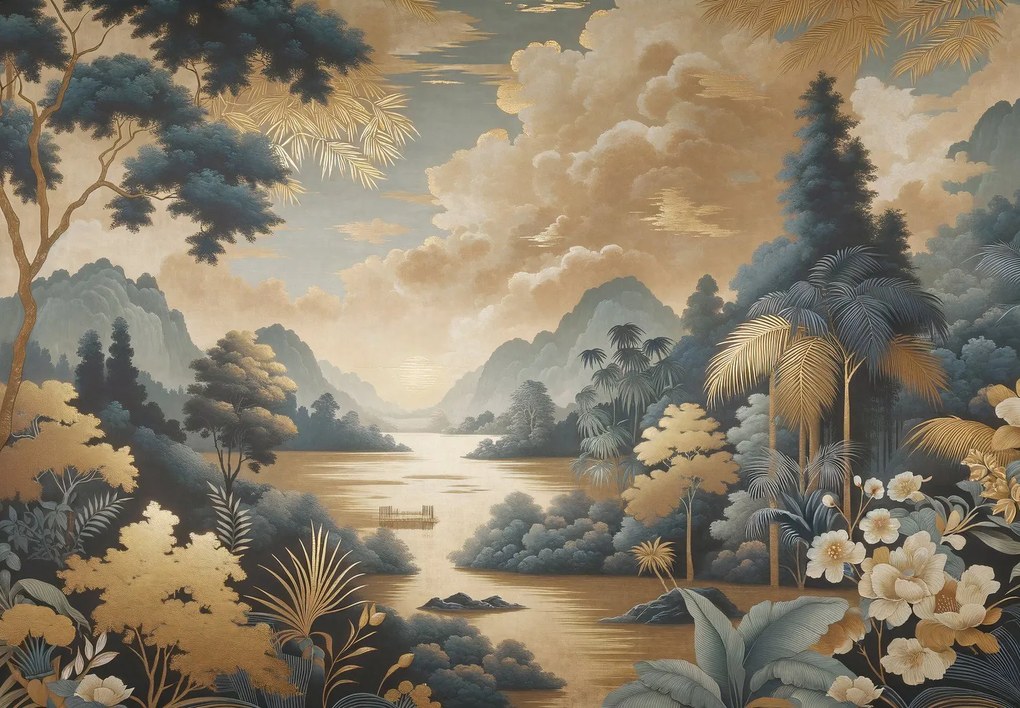 Fotótapéta - Arany tó (147x102 cm)