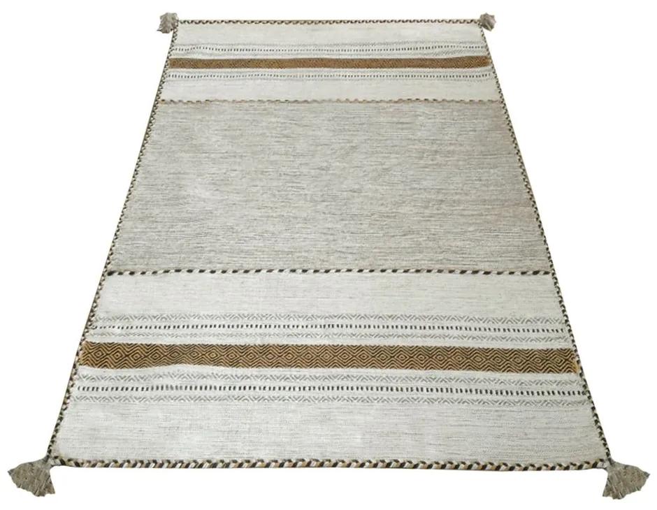 Antique Kilim bézs pamutszőnyeg, 70 x 140 cm - Webtappeti