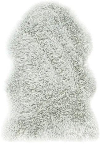 AmeliHome Dokka szőrme, szürke, 50 x 80 cm