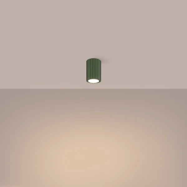 Sollux SL.1606 - Spotlámpa KARBON 1xGU10/10W/230V 10 cm zöld