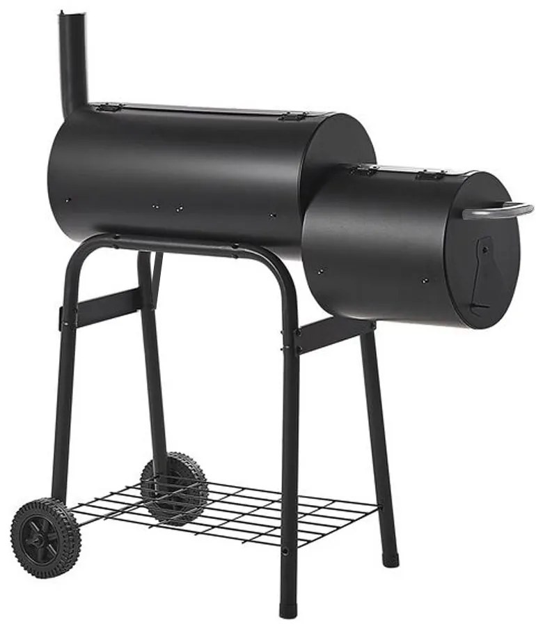 2in1 faszenes BBQ grill és smoker