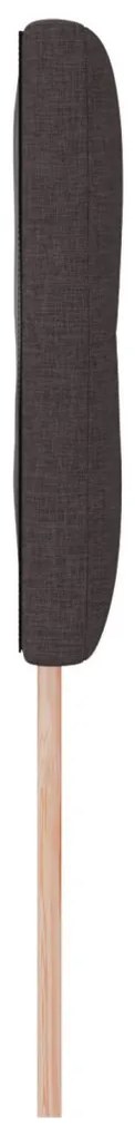 Fejtámla Gombos Tűzött Sötétbarna 140 cm Szövet