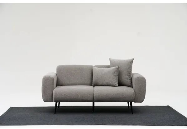 PISA kétszemélyes kanapé, világosszürke