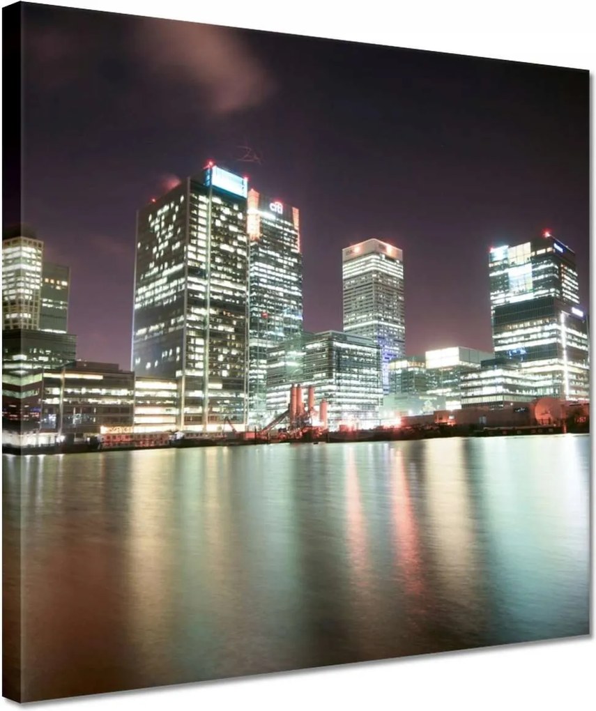 Festmények 30x30 London éjszaka