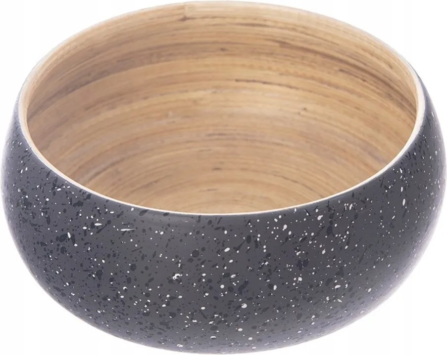 Bambusz tál fa gyümölcskosár konyhai dekorációs 14cm