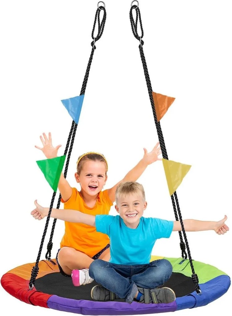 Kerti hinta gólyafészek XL, 100 cm, 150 kg, többszínű, színes