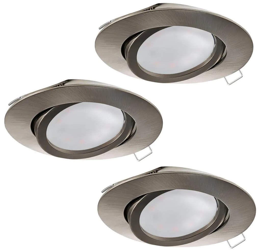 Eglo Eglo 31689 - SET 3x LED Beépíthető lámpa TEDO 3xGU10-LED/5W/230V EG31689