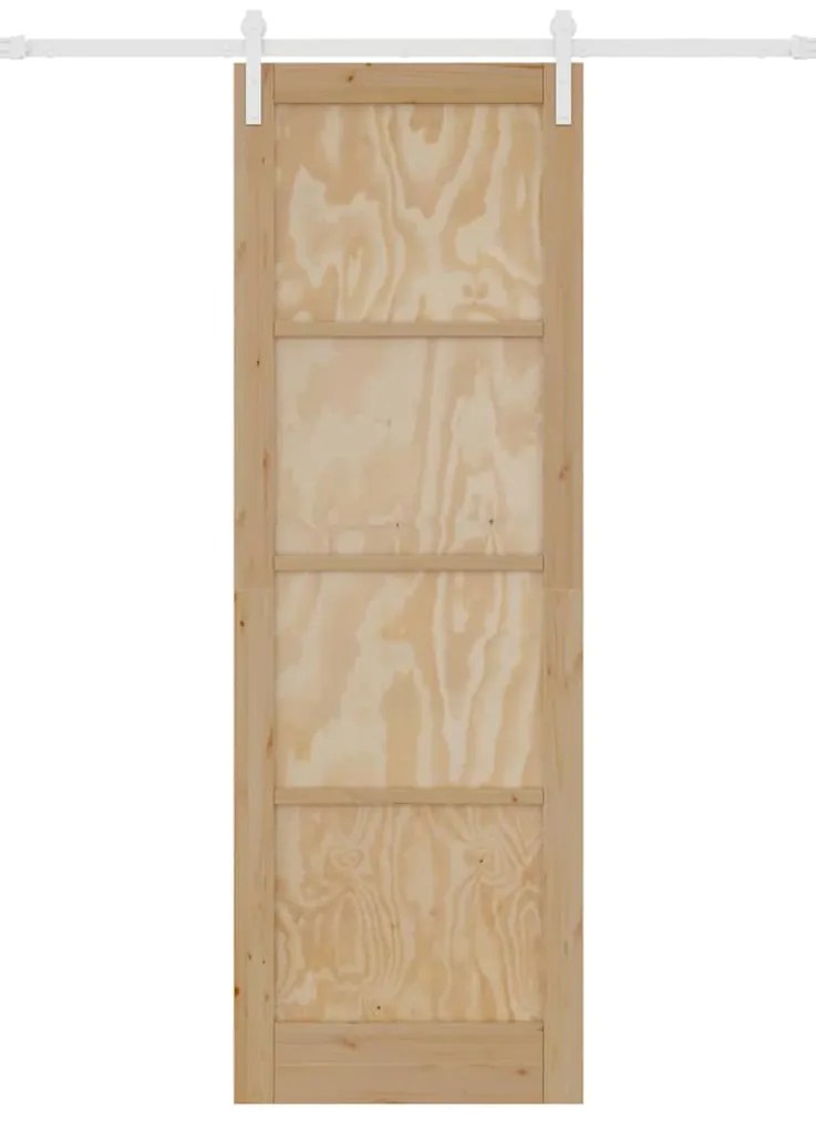 Csúszó Ajtó Természetes és fehér 78 x 232 cm