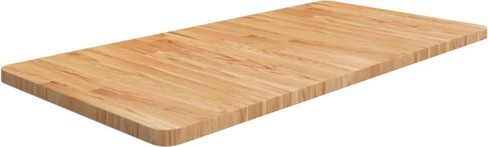 vidaXL világosbarna kezelt tömör fa fürdőszobai pult 100x50x2,5 cm