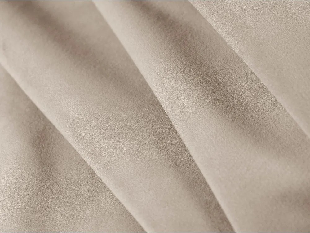 Bézs kárpitozott ágyneműtartós franciaágy ágyráccsal 160x200 cm Mount – Micadoni