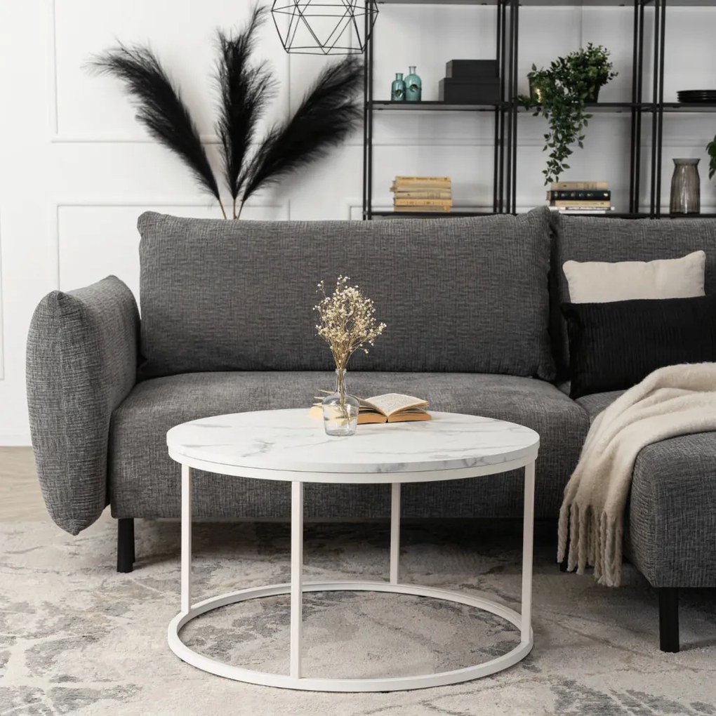 Márványhatású MDF Dohányzóasztal. AGNES MAX