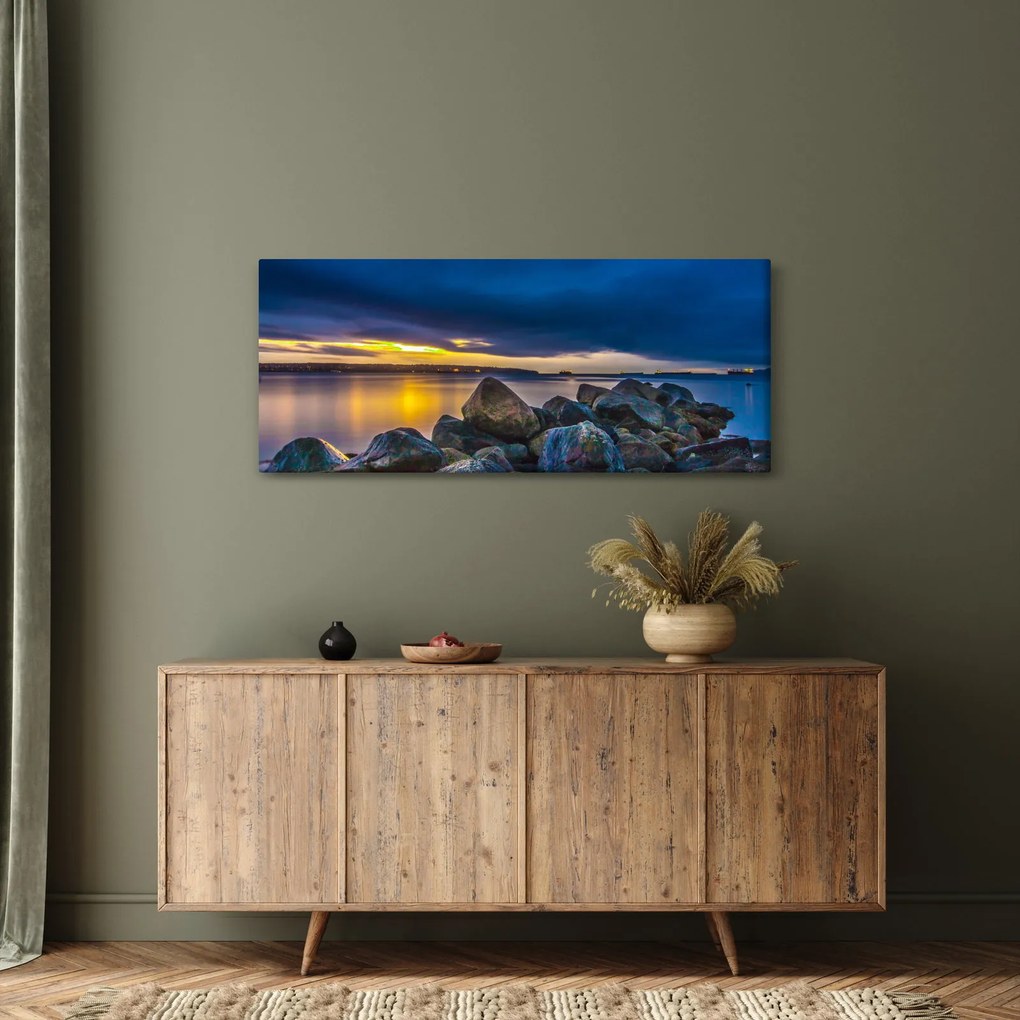 Kép - Felhők a víz felett (120x50 cm)