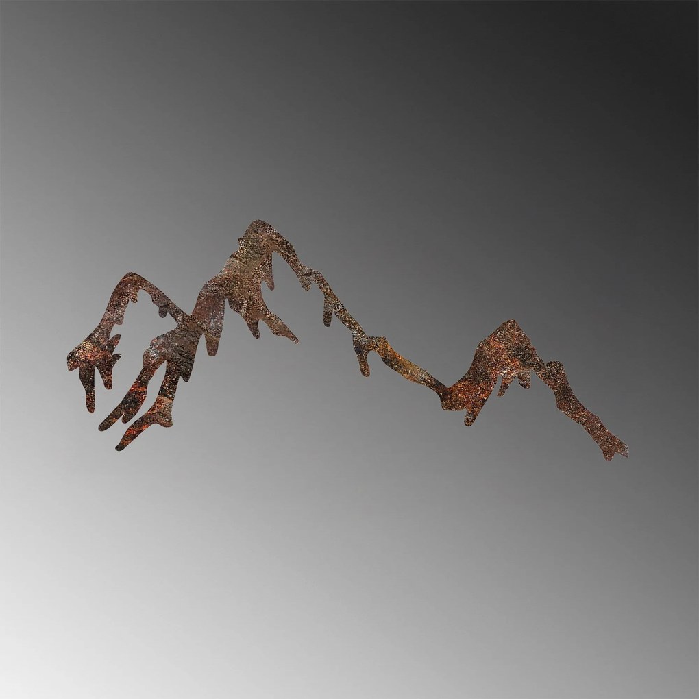 Fém fali dekoráció, Rusty Mountain