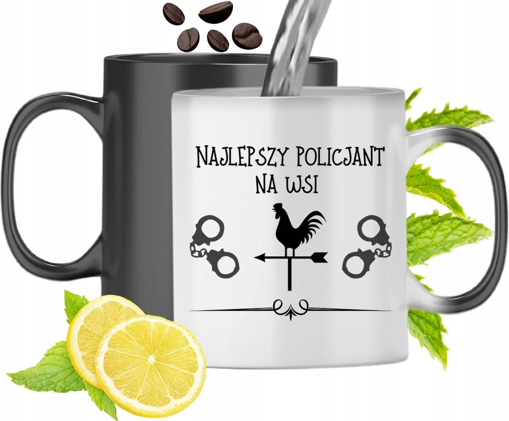 Mágikus Bögre Rendőrnek Színváltós Nyomtatott Fényképpel