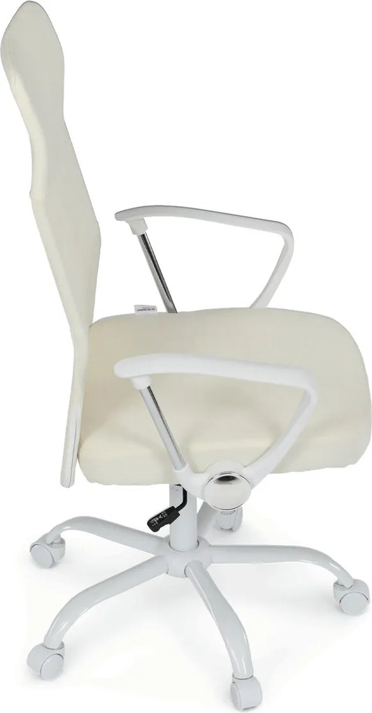 KA-W3109 bézs szövet irodai szék hinta mechanizmussal