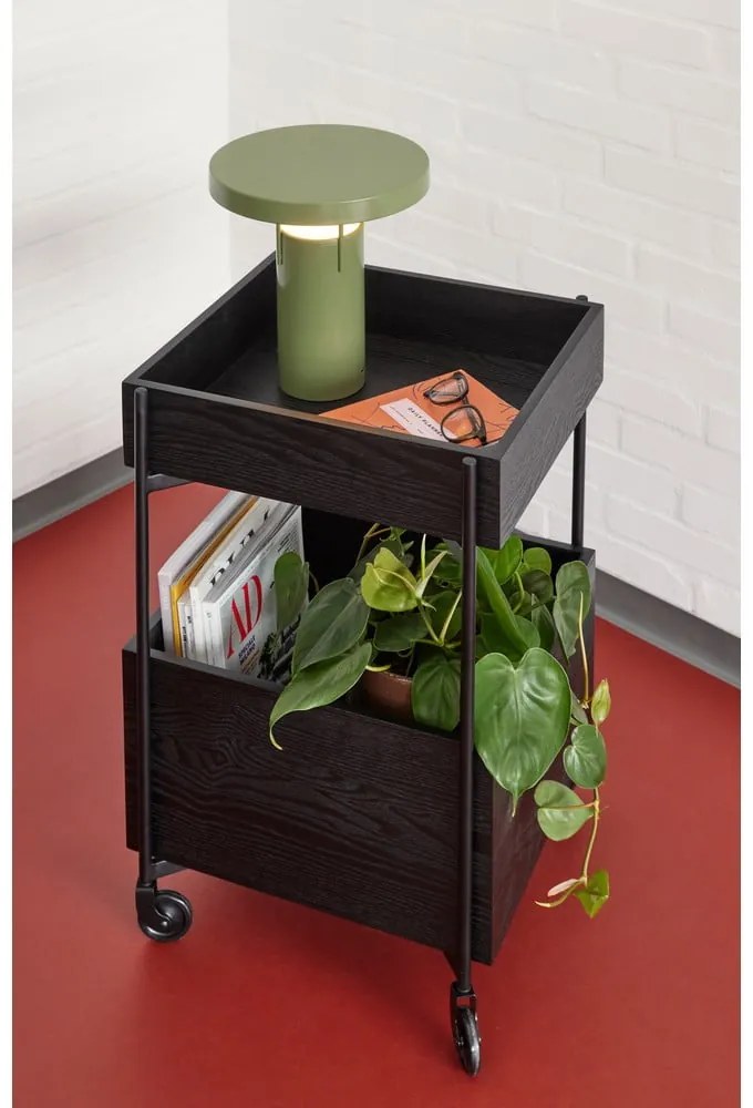 Zöld LED dimmelhető asztali lámpa fém búrával (magasság 28 cm) BringMe – Hübsch