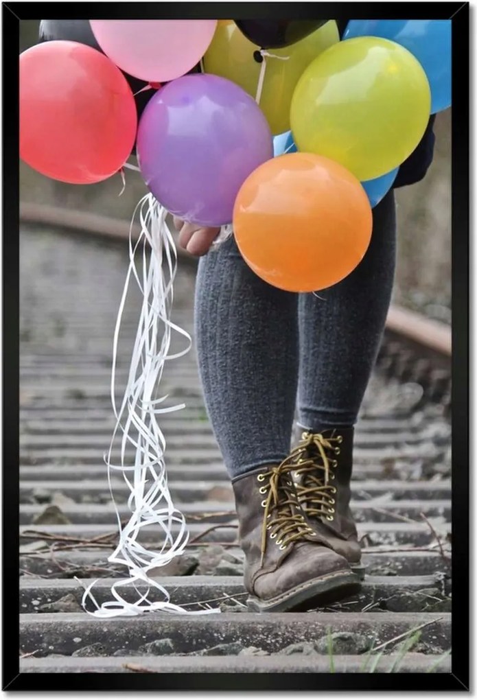 Poszterek keretben 40x60 Séta lufikkal