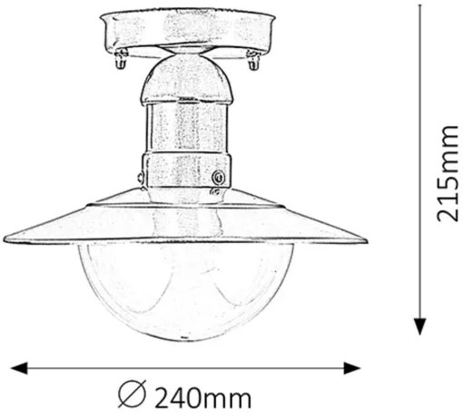 Rabalux 8763 - Kültéri lámpa OSLO 1xE27/60W