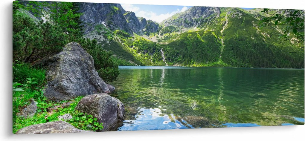 Tó a Tátrában képe (120x50 cm)