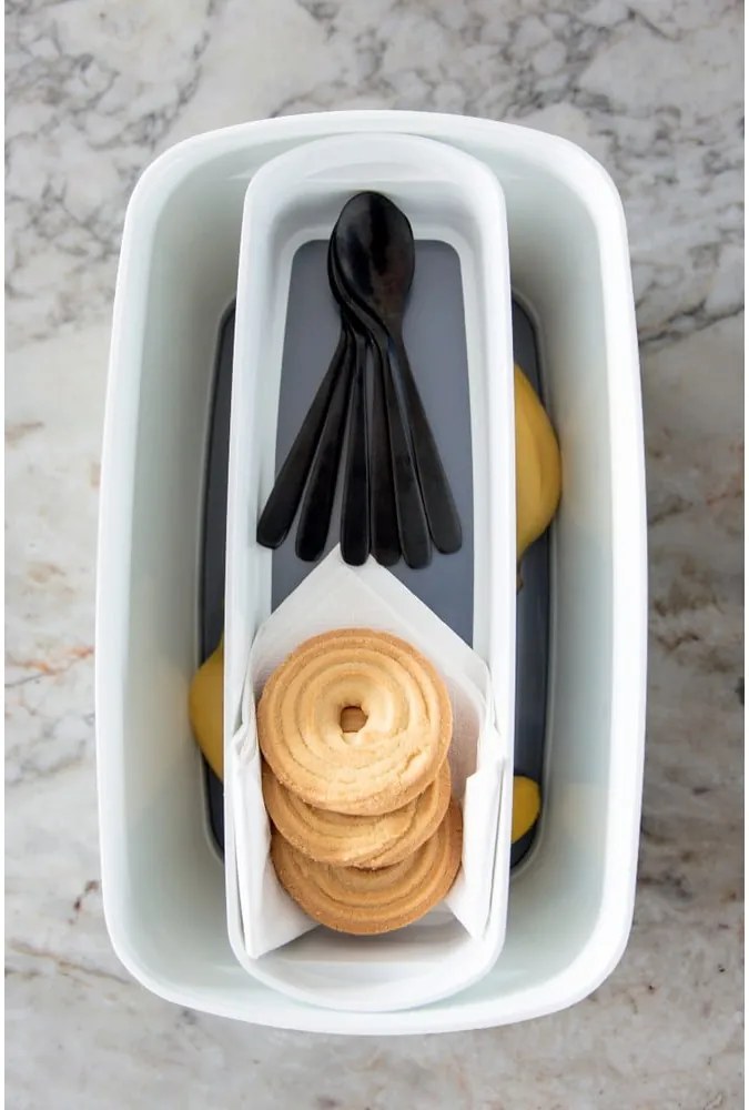 MyBox fehér-türkizkék asztali rendszerező, hossz 31 cm - Leitz