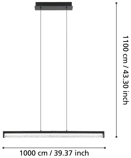 Eglo 900895 - LED dimmelhető csillár zsinóron CARDITO LED/36W/230V