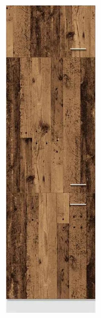 antik fa szerelt fa szekrény hűtőhöz 60 x 57 x 207 cm
