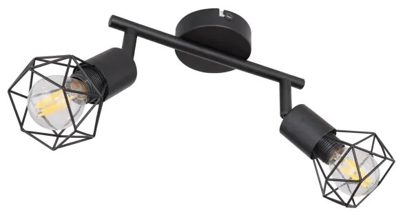 Globo - LED Spotlámpa XARA 2xE14/6W/230V fekete