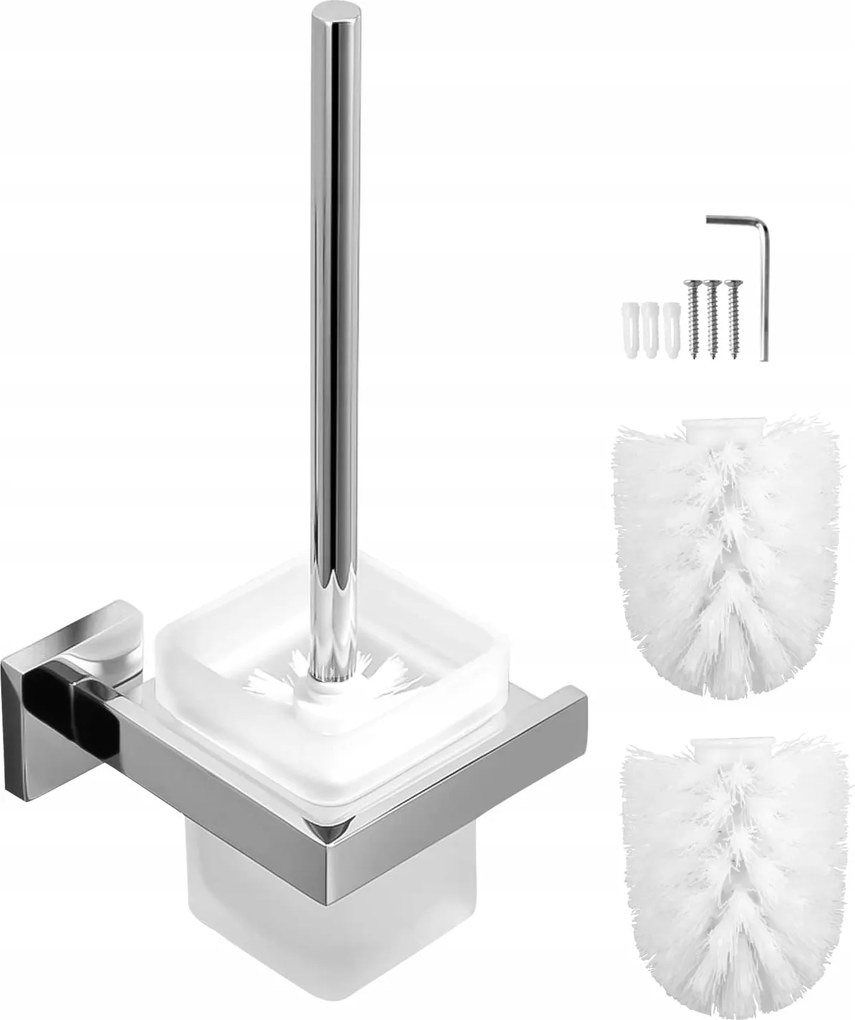 Wc Kefe 2 Tartalék Kefével Üveg Wc Tartó