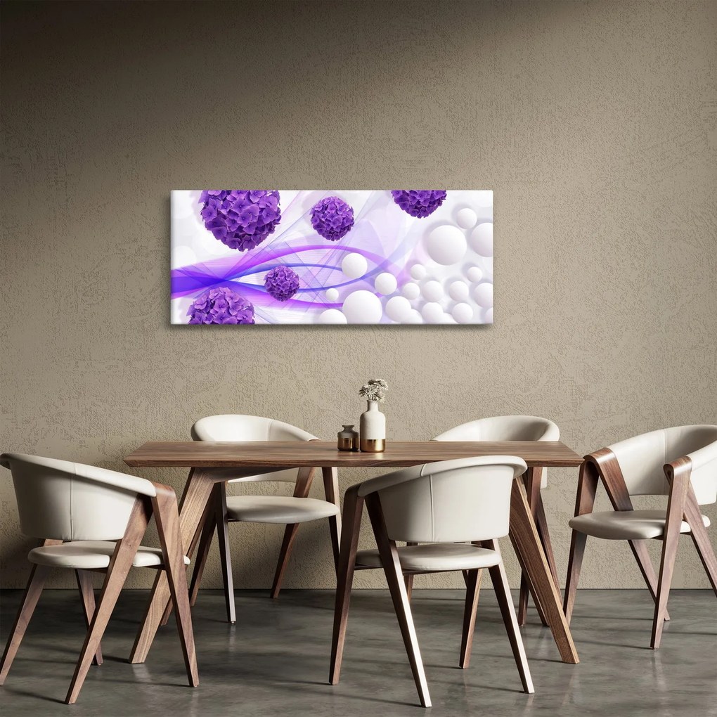Kép - Golyó, gyolyócskák, virágok, ... (120x50 cm)