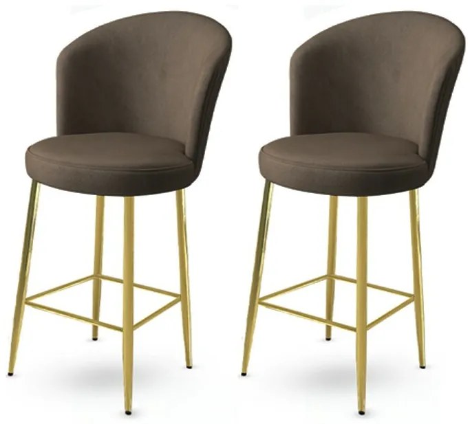 Alte Anthracite and Gold bárszék szett, 2 db, 2 db