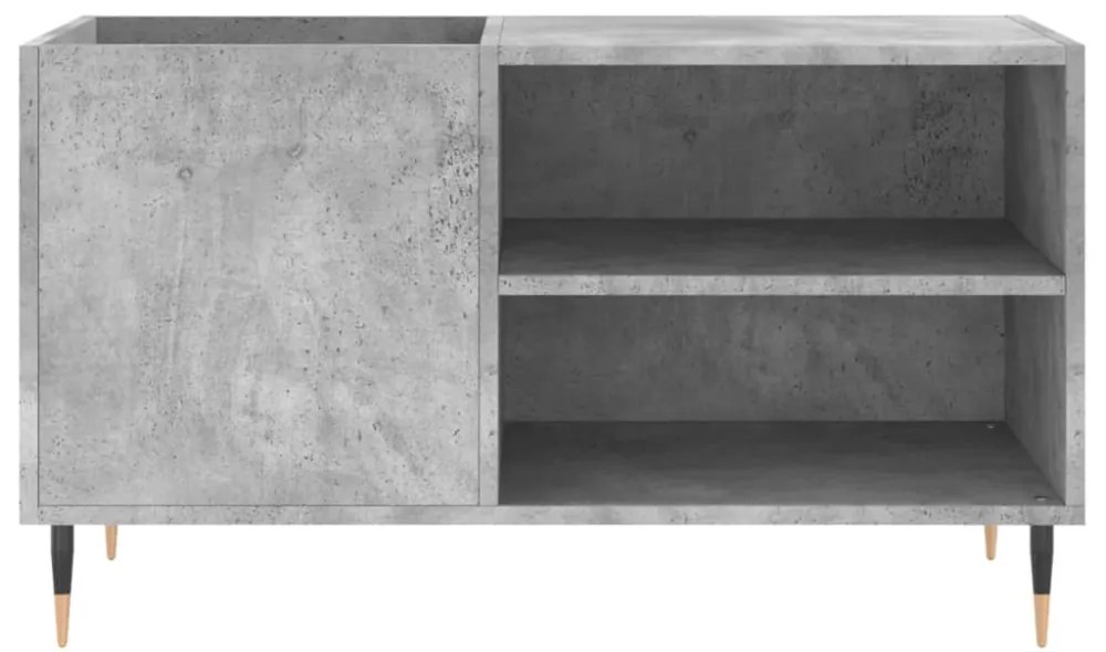 betonszürke szerelt fa hanglemezszekrény 85x38x48 cm