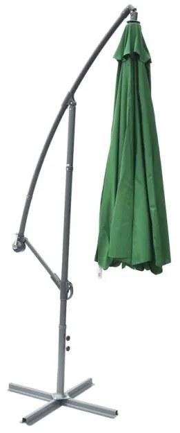 ROJAPLAST Napernyő függő vízálló EXCLUSIVE Zöld Ø300 cm