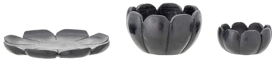 Kő gyertyatartó készlet teamécseshez 3 db-os Reiko – Bloomingville