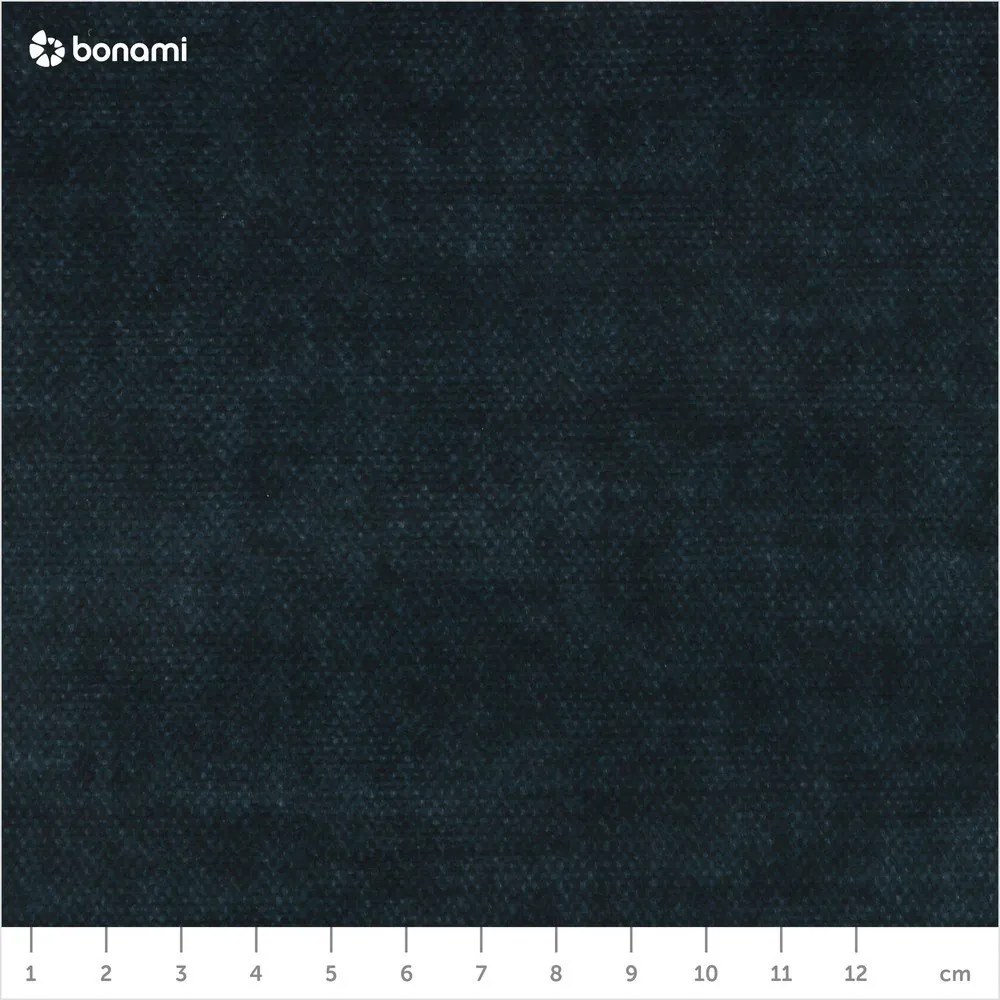 Sötétkék kárpitozott franciaágy tárolóhellyel ágyráccsal 160x200 cm Jade – Bobochic Paris