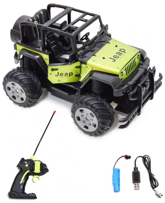 Metal Rock Climbing Jeep - Távirányítós Terepjáró RC Autó Lítium Akkuval