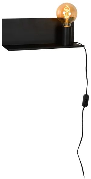 Lucide 06218/01/30 - Fali lámpa SEBO 1xE27/40W/230V fekete