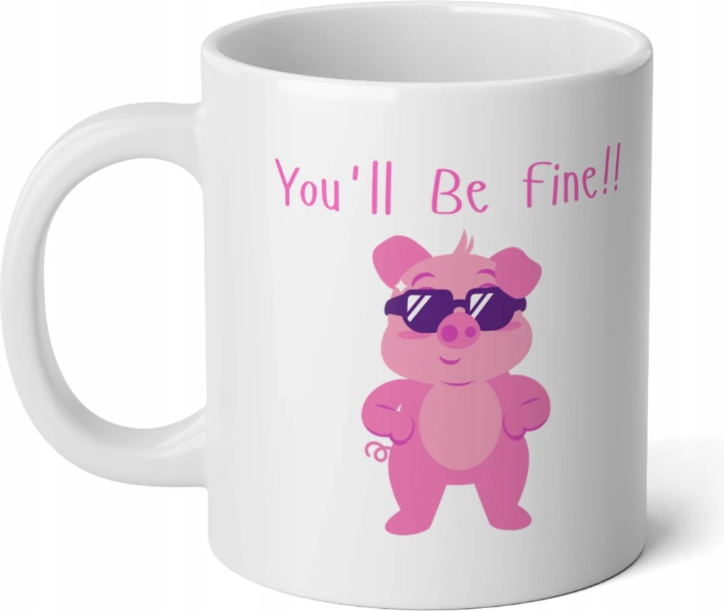 Bögre Malac You'll be fine Mikulás ajándék