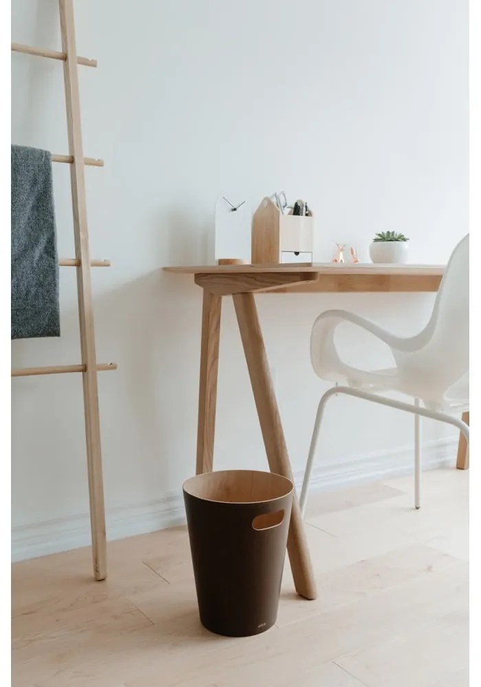Barna irodai szemetes 7,5 l Woodrow – Umbra