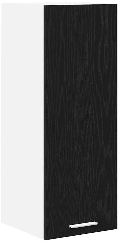 Függő szekrény Riga 2 pcs Fekete tölgy és fehér 30 x 31 x 80 cm