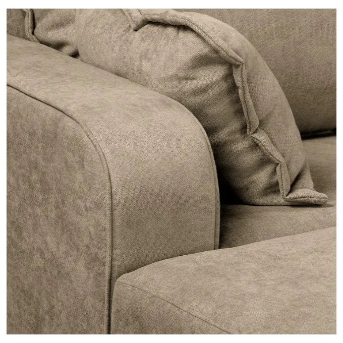 Világosbarna sarokkanapé (bal oldali) Beata – Ropez