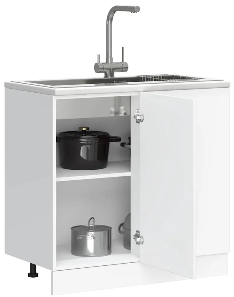 “Lyon” mosdó alapszekrény fehér színű fából készült szekrény