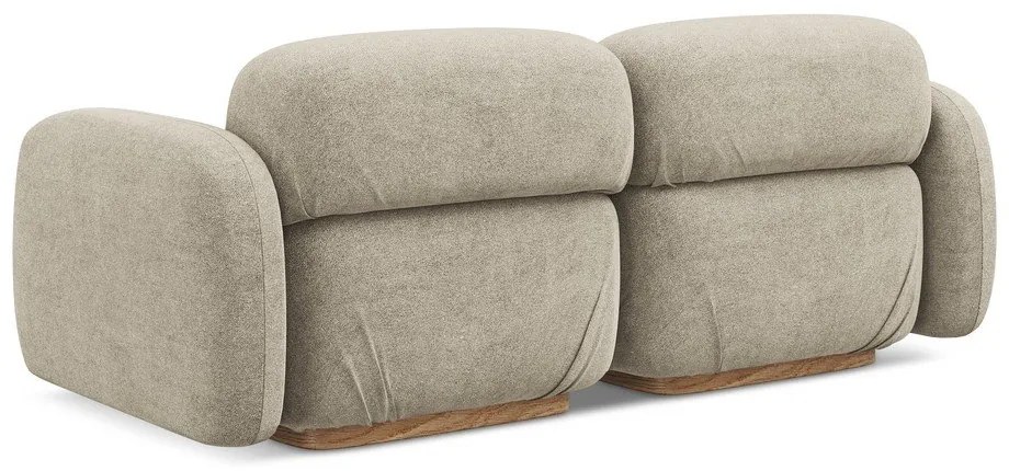 Bézs buklé moduláris kanapé 190 cm Ailani – Makamii