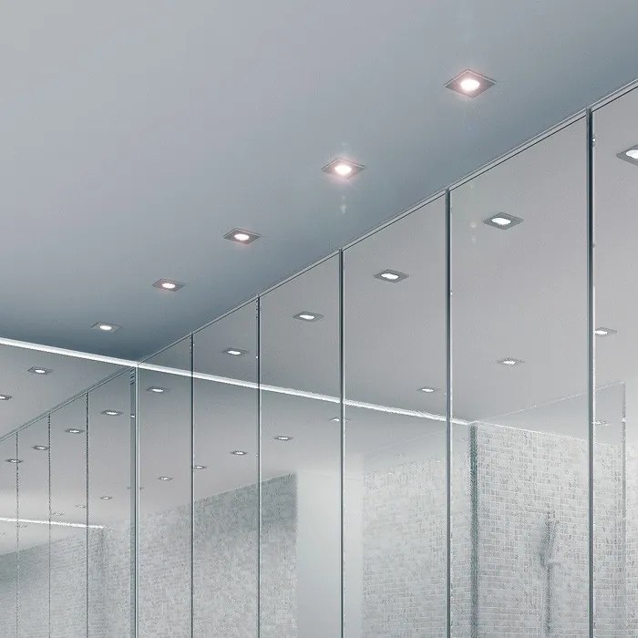 RENDL SPLASH SQ süllyesztett lámpa króm 230V LED GU10 8W IP65
