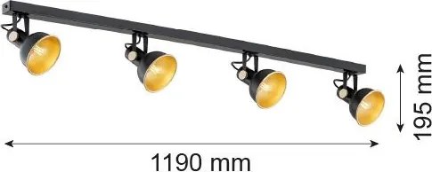 Argon LENORA 1799 Spotlámpa 4x7W/E14 IP20