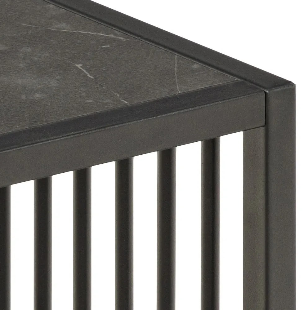 Tárolóasztal kő dekorral 40x40 cm Strington – Actona