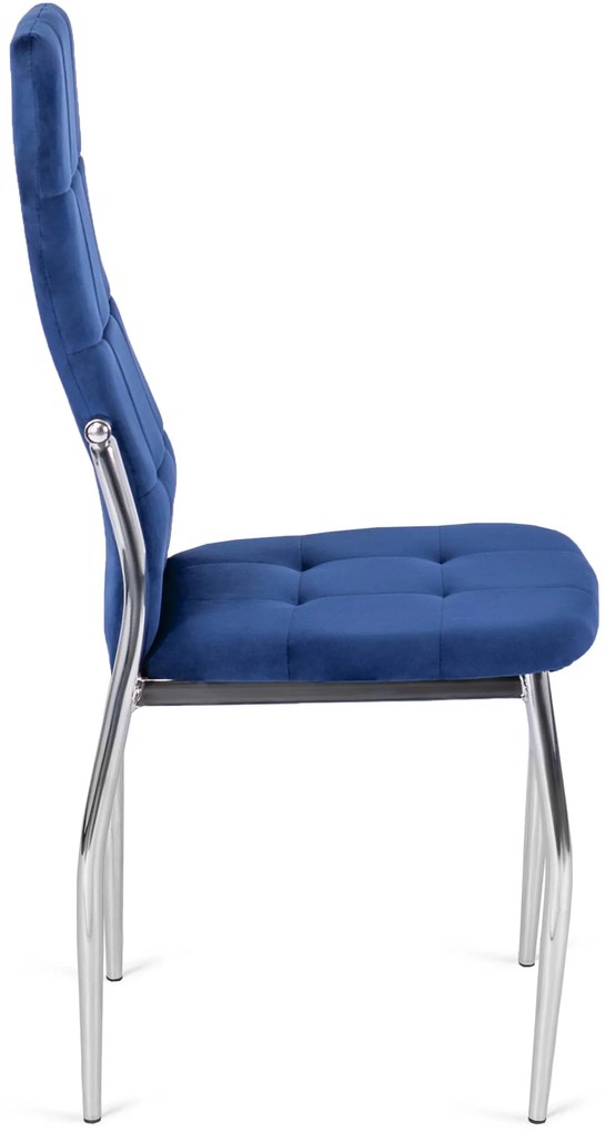 Sötétkék Bársony Étkezőszék. MOLLY
