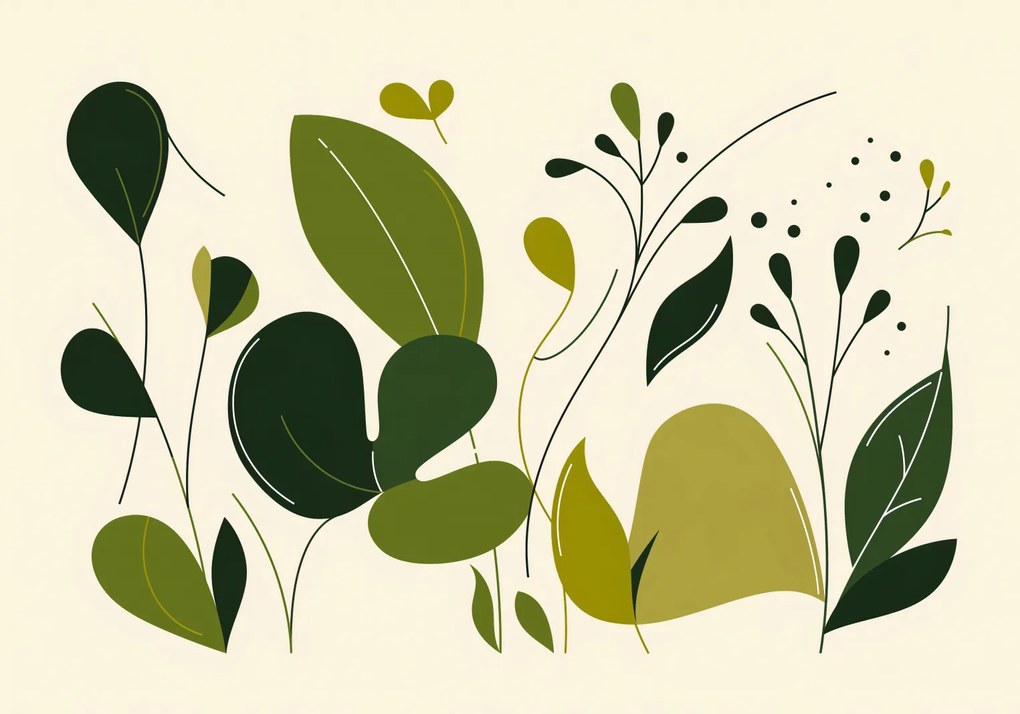 Poszter 66,5x46,5cm Friss levelek