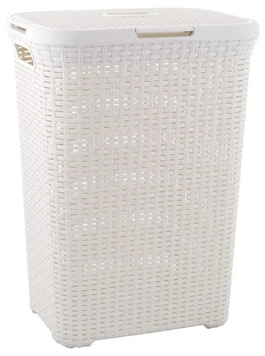 Hamper világos krémszínű szennyeskosár, 60 l - Curver